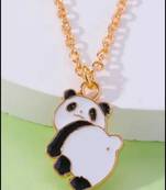 New arrival cute panda necklace pendant chain for women and girls