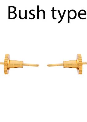 Laxmi earrings bush type opening one gram gold 4