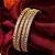 Set of 4 Gold-Plated American Diamond Bangles