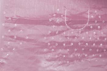 Lavender Sequence Resham Embroidered Silk Saree With Matching Blouse Piece 5