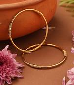 Classic Gold-Plated Plain Bangles