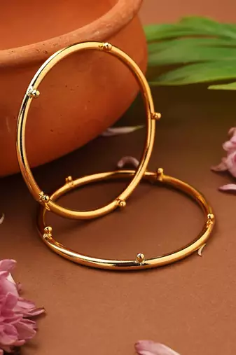 Classic Plain Gold Bangles