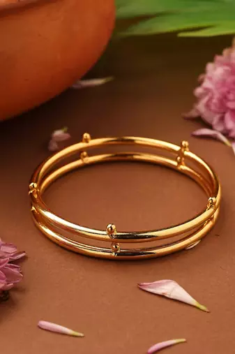 Classic Plain Gold Bangles