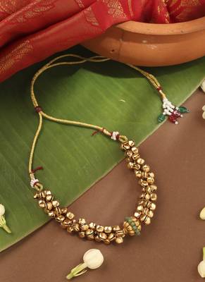 Ghungroo Necklace Set with Ball Pendant 2