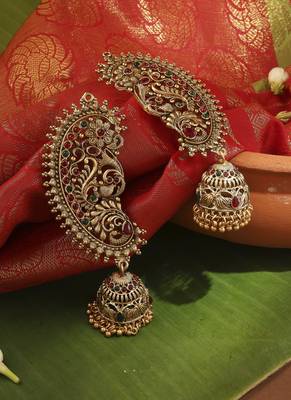Gold-Plated Temple Style Ear Cuff 2