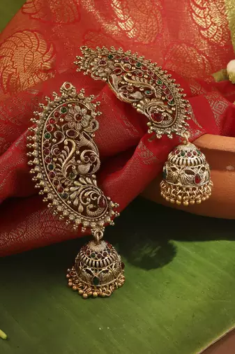 Gold-Plated Temple Style Ear Cuff