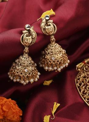 Gold-Plated Statement Choker Set with Lakshmi Motif and Intricate Designs 5