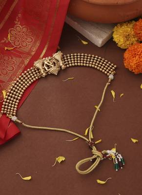 Gold-Plated Choker Necklace 4