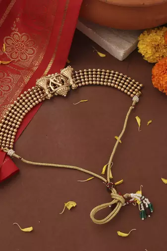Gold-Plated Choker Necklace