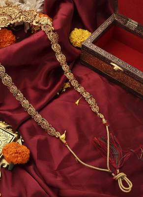 Grand Antique Gold Lakshmi Temple Necklace Set 6