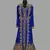 Royal-Blue embroidered georgette islamic kaftans With Sun-proof hijab