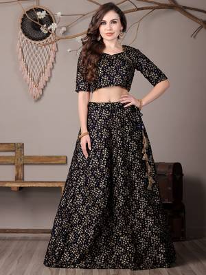 Ethnovog Ready To Wear Blue Embroidered Velvet Lehenga 3