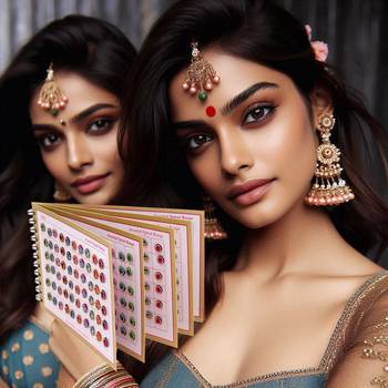 Assorted color bindi book for women & girls- total pieces- 360 3