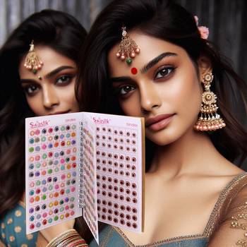 Assorted color bindi book for women & girls- total pieces- 576 3