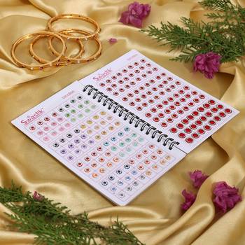 Assorted color bindi book for women & girls- total pieces- 576 1