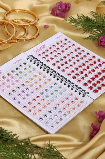Assorted color bindi book for women & girls- total pieces- 576