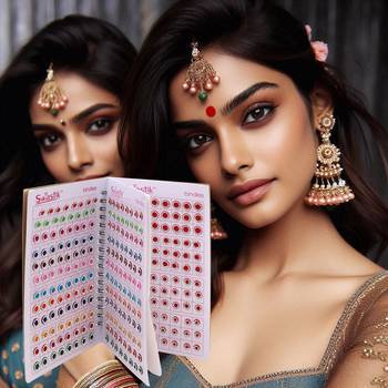 Assorted color bindi book for women & girls- total pieces- 576 3