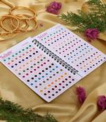 Assorted color plain bindi book for women & girls- total pieces- 576