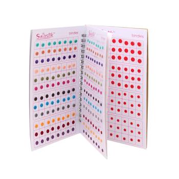 Assorted color plain bindi book for women & girls- total pieces- 576 2