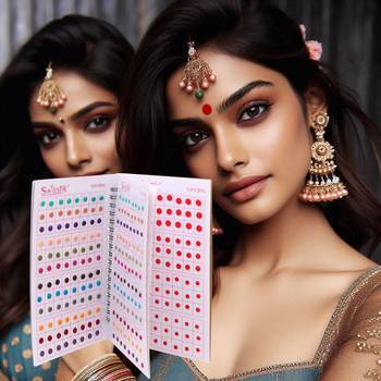 Assorted color plain bindi book for women & girls- total pieces- 576 3