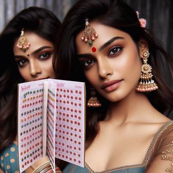 Assorted color bindi book for women & girls- total pieces- 576 3