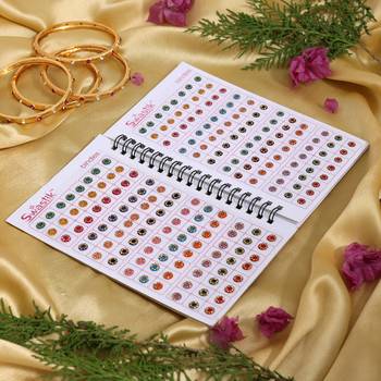 Assorted color bindi book for women & girls- total pieces- 576 1