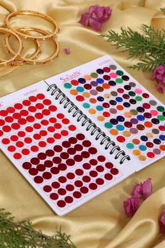 Assorted color bindi book for women & girls- total pieces- 576