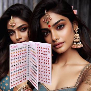 Assorted color bindi book for women & girls- total pieces- 576 3