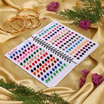 Assorted color plain bindi book for women & girls- total pieces- 960 1
