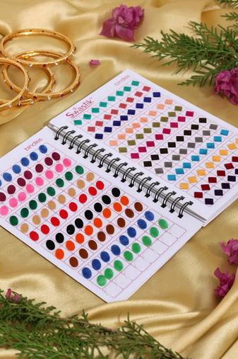 Assorted color plain bindi book for women & girls- total pieces- 960
