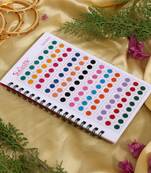Assorted color silver zari border bindi book for women & girls- total pieces- 576