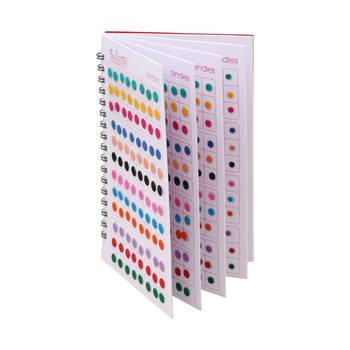 Assorted color silver zari border bindi book for women & girls- total pieces- 576 2
