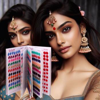 Assorted color plain bindi book for women & girls- total pieces- 960 3