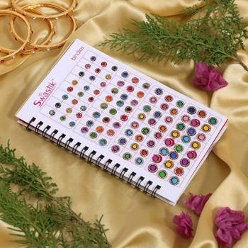 Assorted color bindi book for women & girls- total pieces- 480 1