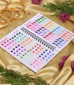 Assorted color plain bindi book for women & girls- total pieces- 960