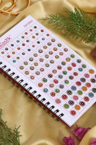 Assorted color bindi book for women & girls- total pieces- 480