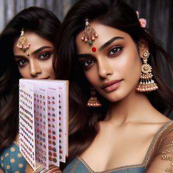 Assorted color bindi book for women & girls- total pieces- 480 3