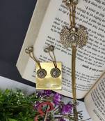 White Chain Pandent Necklacer Set