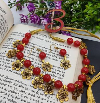 Red Designer Necklacer Set 1