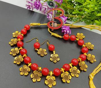 Red Designer Necklacer Set 2