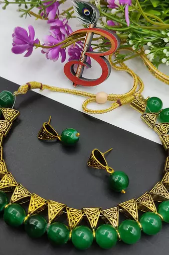 Green Loop Necklacer Set