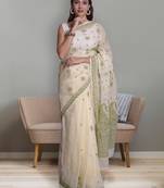 Lemon kota lucknowi saree