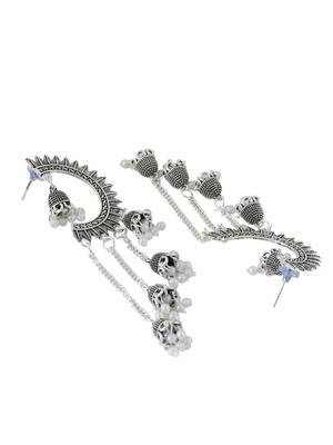 Women's silver-plated drop earrings 4