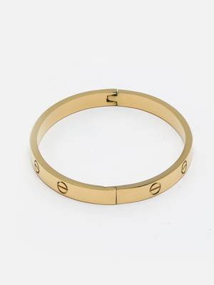 Unisex gold-plated kada bracelet 5