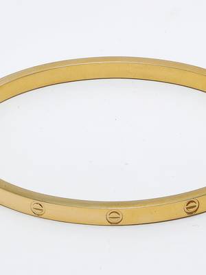 Unisex gold-plated kada bracelet 3