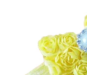 Akinoskids Mesh Yarn Yellow Baby Bow Flower Elastic Newborn Soft Headband 3