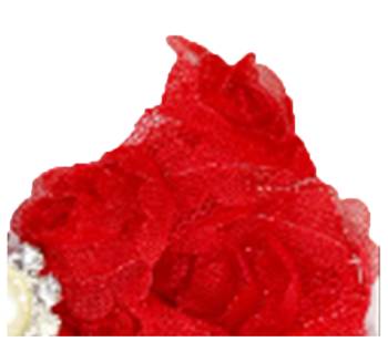 Akinoskids Mesh Yarn Red Baby Bow Flower Elastic Newborn Soft Headband 3