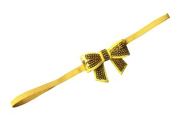 Akinoskids Yellow Sparkly/Glitter Sequin Bowknot Elastic Newborn Soft  Headband 1