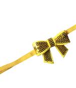 Akinoskids Yellow Sparkly/Glitter Sequin Bowknot Elastic Newborn Soft  Headband