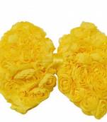 Akinoskids Yellow Elastic Rose Flower Newborn Babygirl Soft Headband